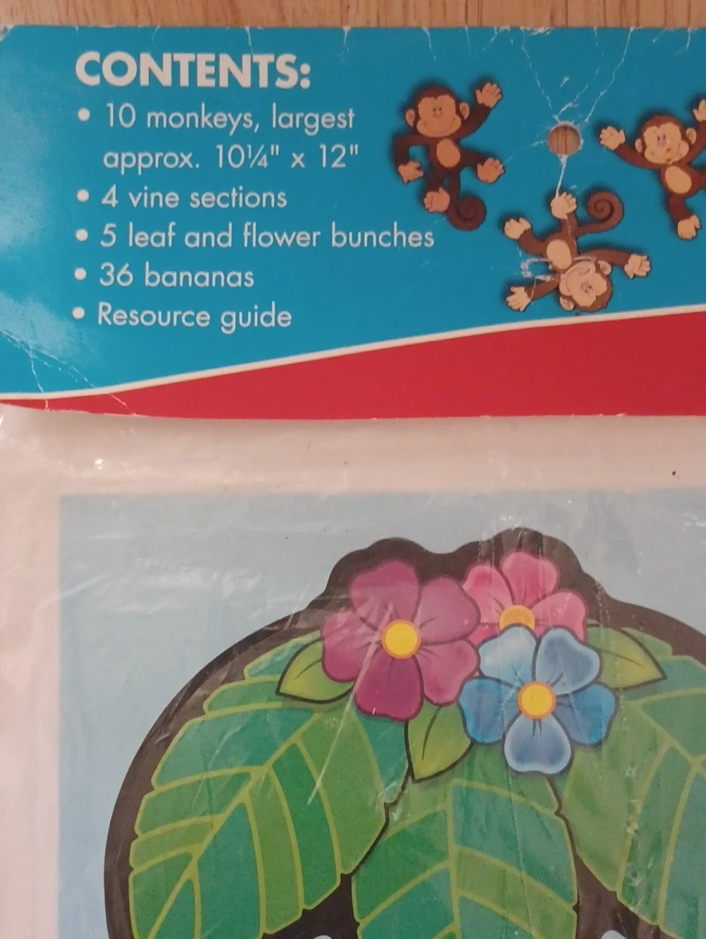 🍎 Carson Dellosa Monkey Bulletin Board Set - NEW